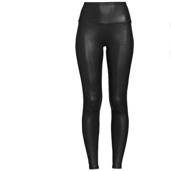 Time and Tru Faux Leather Leggings Black High Rise Women’s Pants Size M NWT - Picture 8 of 13